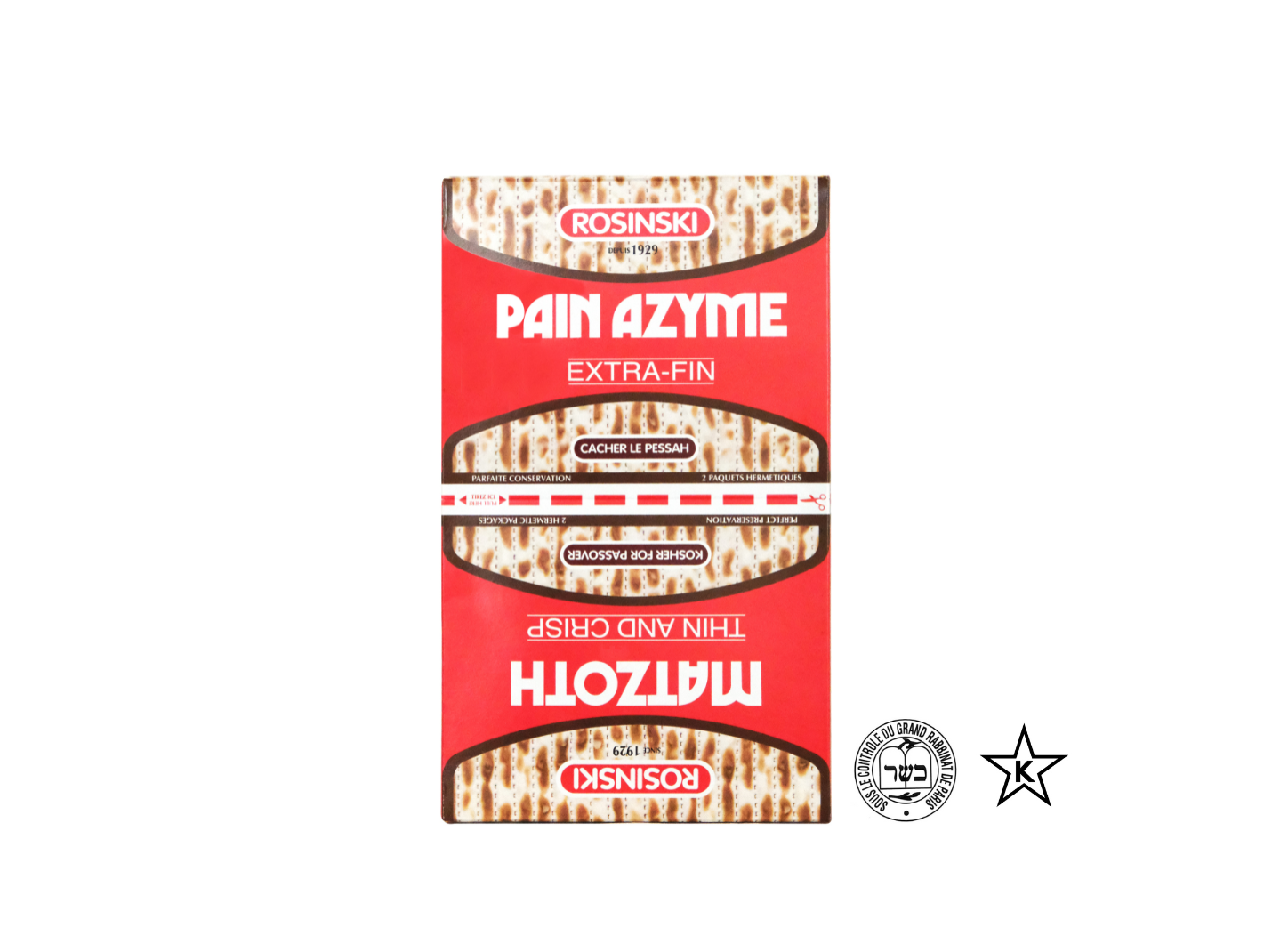 Pain Azyme Cacher le Pessah (900g)